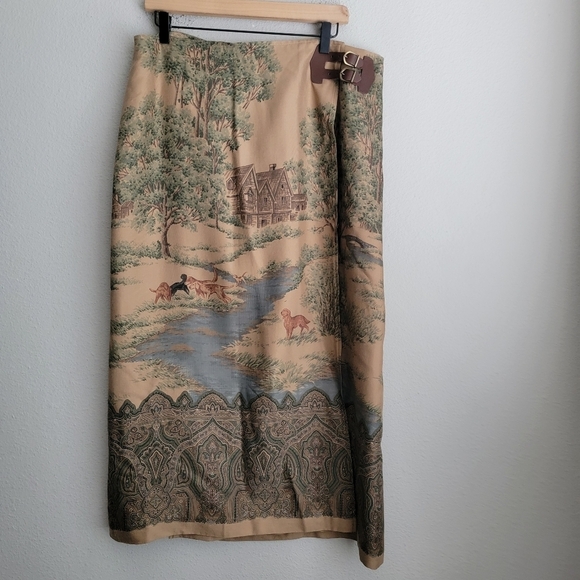 Lauren Ralph Lauren Dresses & Skirts - Vintage Lauren Ralph Lauren Balmoral Fox Hunt Skirt size 16 NWT